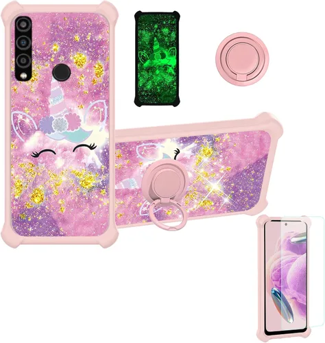 Miniatura 47 de jioeuinly JSF-DJS - Funda compatible con Nothing Phone 2a con protector de pantalla de vidrio templado, policarbonato duro + silicona suave, soporte