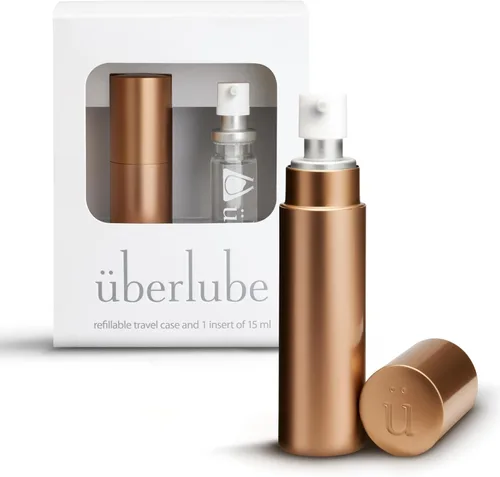 Miniatura 16 de Uberlube Lubricante de silicona - Good to Go Recarga de viaje, lubricante de silicona sin perfume, lubricación personal: lubricante sexual líquido