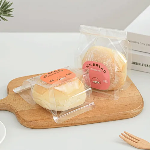 Miniatura 24 de 50 bolsas de pan de 8.6 pulgadas con cierre de alambre, bolsas grandes para pan hechas de papel de algodón marrón, bolsa de almacenamiento y empaque