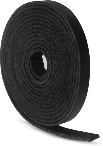 Miniatura 16 de Ringsun Tiras de cuero negro planas de 2 pulgadas de ancho para manualidades, tiras de cuero de grano completo, cordón de cuero para manualidades
