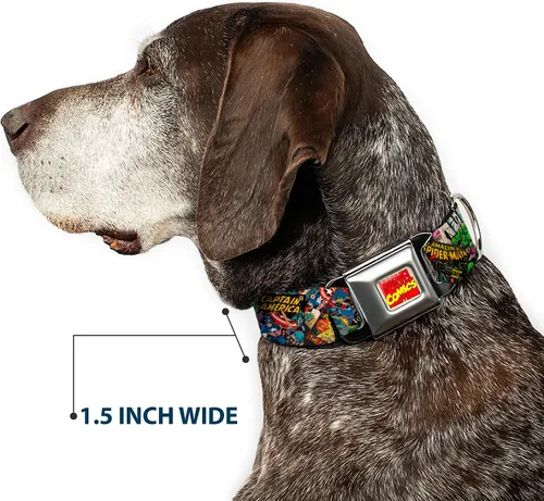 Miniatura 7 de Buckle-Down DC-WAV002-L AVA Marvel Comics - Collar para perro