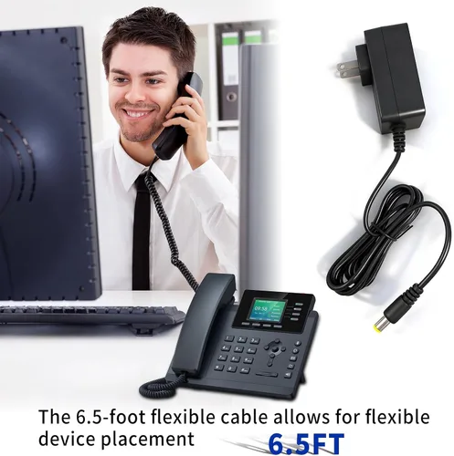 Miniatura 4 de Adaptador de corriente de 5 voltios y 1.2 amperios para Yealink Office Phone Fuente de alimentación Teléfonos compatibles - T53, T53W, T26P, T27