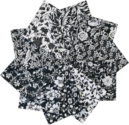 Paquetes de tela de 18 x 22 pulgadas, paquetes de tela de acolchado 100% algodón para colcha, proyecto de costura, cuadrados de edredón precortados