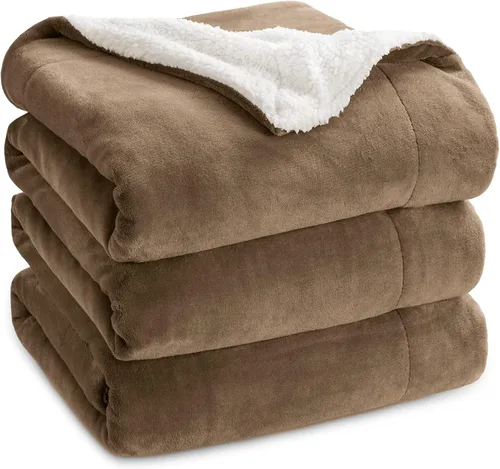 Miniatura 24 de Bedsure GentleSoft - Manta de forro polar Sherpa para sofá, manta de Navidad gruesa y cálida para invierno, manta de felpa suave y esponjosa como