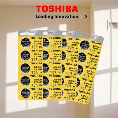 Miniatura 5 de Toshiba CR2032 3 Volt Pila de Litio Tipo Moneda (5 Baterías)