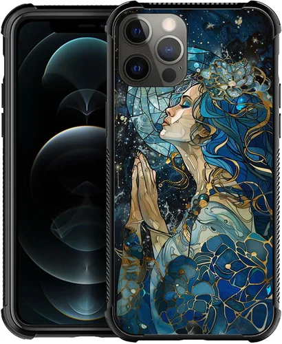 Miniatura 23 de ZHEGAILIAN Funda compatible con iPhone 11, fundas de cristal de color caballo de baile, parte trasera de vidrio templado+funda protectora