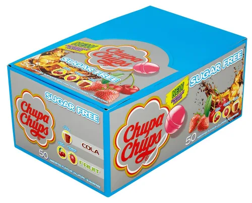 Miniatura 3 de 50 caramelos Chupa Chups sin azúcar surtidos