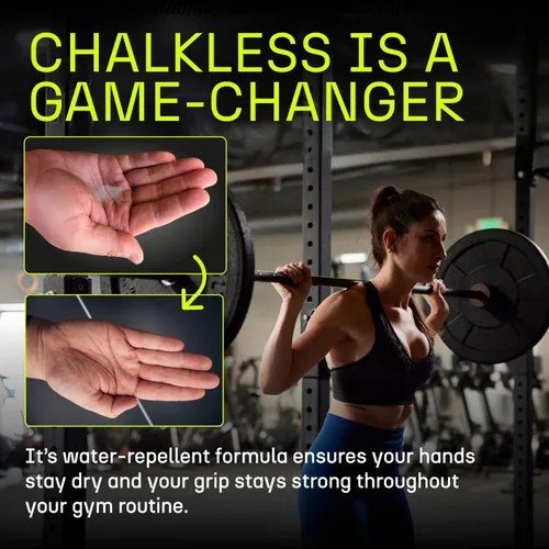 Miniatura 4 de Mejorador de agarre Chalkless, reemplazo menos desordenado y no tóxico para tiza líquida, solución de agarre para levantamiento de pesas