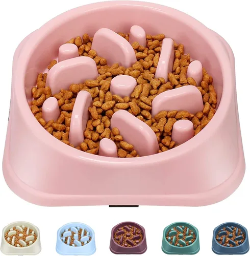 Miniatura 8 de UPSKY Cuenco de alimentación lenta para perros pequeños con rompecabezas - Antideslizante, antihinchazón, antiasfixia