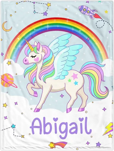 Miniatura 26 de J&SBGFT Manta personalizada para bebé niña, manta de recepción de elefante, regalo personalizado para bebé, esenciales para recién nacidos, 30 x 40