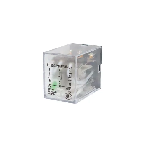 Miniatura 5 de ATO Relé de potencia electromagnética 3PDT 3NO 3NC MY3NJ HH53P de la bobina de DC 24V 11-Pin con base de enchufe terminal enchufable