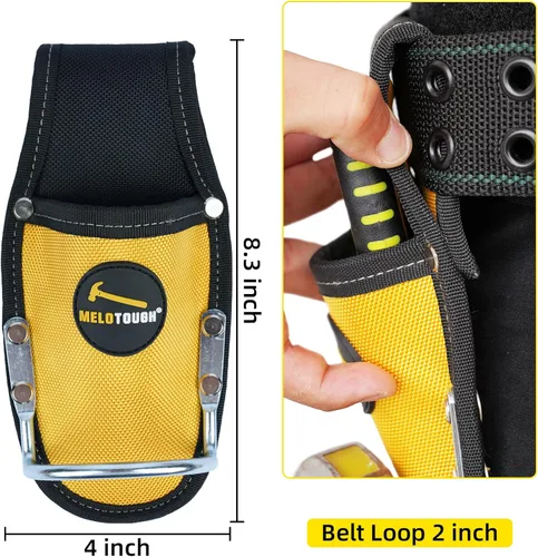 Miniatura 5 de MELOTOUGH Funda de Alicates Soporte de Herramientas y Soporte de Martillo de Bucle de Acero Resistente para Cinturón de Herramientas Organizador