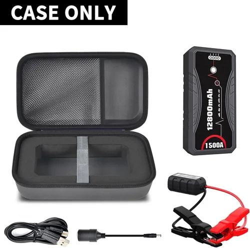 Miniatura 2 de Funda de transporte compatible con NEXPOW Car Jump Starter, se adapta a 1500 A Peak 12800mAh Batería Starter Q10S/T11F, caja de almacenamiento