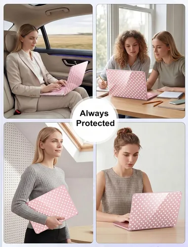 Miniatura 7 de Seorsok Funda compatible con MacBook Neo de 13 pulgadas, modelo A3404 de versión 2026 con chip A18 Pro, funda rígida de plástico transparente