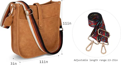 Miniatura 6 de Montana West Bolsos cruzados para mujer, diseño de moda, con correa ajustable para guitarra