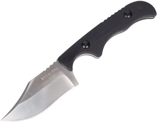 Miniatura 9 de MASALONG kni232 EDC 9Cr14MOV Cuchillo de acero inoxidable duro Cuchillos de hoja fija para acampar (cuchillo de carnicero B)