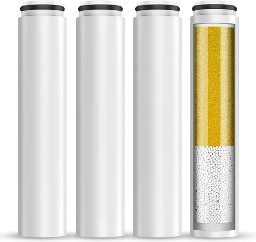 Miniatura 12 de Cobbe - Paquete de 2 filtros de repuesto para regadera de mano, filtros suavizante de agua para agua dura, eliminan el cloro, reducen la picazón