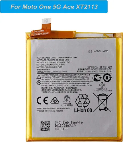 Miniatura 2 de Batería de repuesto MK50 compatible con batería Moto One 5G Ace XT2113 con herramientas