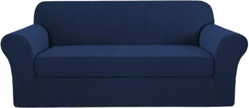 Miniatura 13 de H.VERSAILTEX Funda de Sofá de Alta Elasticidad de 2 Piezas Fundas de Sofá Elegante Funda/Protector de Muebles Suave con Tela de Patrón a Cuadros