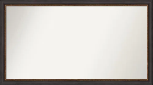Miniatura 40 de Amanti Art Espejo de baño negro para sobre el fregadero, 23 x 23 pulgadas, espejo cuadrado negro Ashton, marco de madera tradicional mediano, se