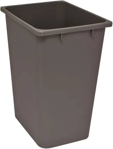Miniatura 9 de Cubo de basura de plástico - Bote de basura interior para cocina, hogar, oficina y uso comercial - Gran recipiente de eliminación de residuos, Gris