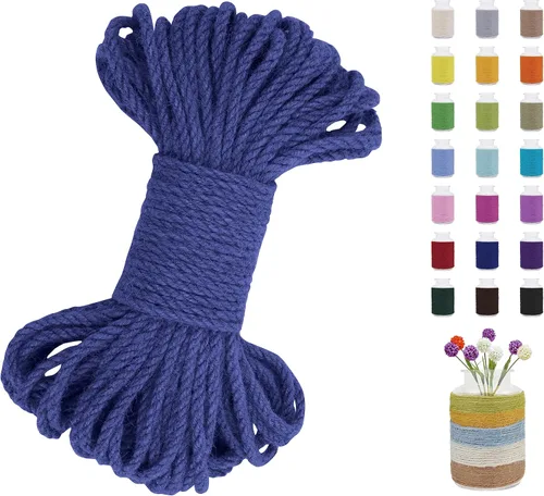 Miniatura 30 de JeogYong - Cuerda de yute de 3 mm, 99,9 m, cuerda natural gruesa para jardín, ideal para manualidades, exterior, jardinería, envoltorios de regalo
