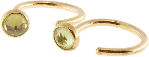 Miniatura 37 de Half Huggie Gold Hoop Earrings for Girls Women Tiny Cartilage Birthstone Stud Piercing Earring Hypoallergenic Earring Screw Back Dainty Hug Hoops