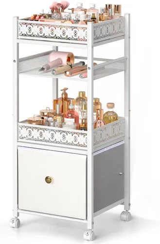Miniatura 8 de Organizador de maquillaje, organizadores de cuidado de la piel de piso, organizadores de maquillaje y almacenamiento con cajones, organizador