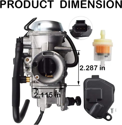 Miniatura 9 de Carburador 16100-HN2-013 Carb apto para Honda Foreman 500 TRX500FE TRX500FM TRX500FM TRX500FPE TRX500FPE TRX500FPE TRX500FPM TRX500FPM TRX500TM