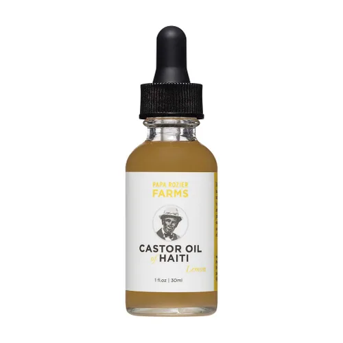 Miniatura 2 de Papa Rozier Farms Aceite de ricino de limón orgánico puro de Haití, prensado en frío, sin refinar, natural, sin hexano, para el crecimiento