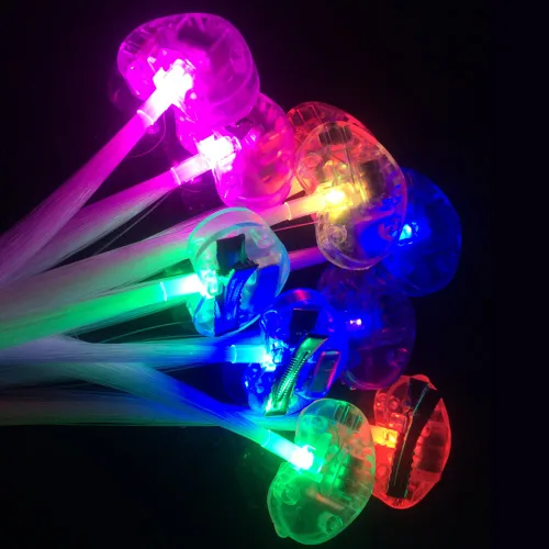 Miniatura 3 de Pinza para el cabello, paquete de 12 juguetes con luz LED intermitente, luces LED ópticas, pasadores para fiesta, horquilla de baile de bar