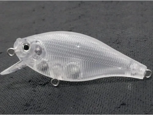 Miniatura 27 de 10 Señuelo en Blanco sin Pintar Minnow Crankbait de Agua Superior sin Labios Jerkbait Señuelos de Pesca UPM760P10