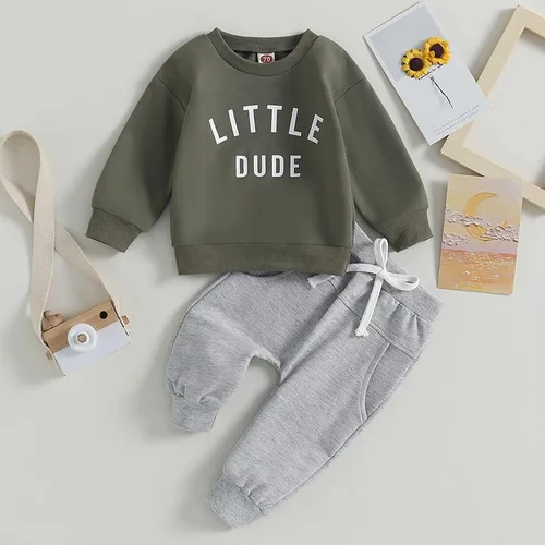 Miniatura 2 de Conjunto de sudadera de manga larga para bebé, ropa de otoño e invierno