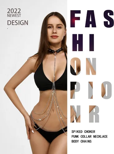 Miniatura 4 de Cadenas de diamantes de imitación para mujeres y niñas, cadena sexy para la cintura del vientre, accesorios de playa adecuados para una variedad