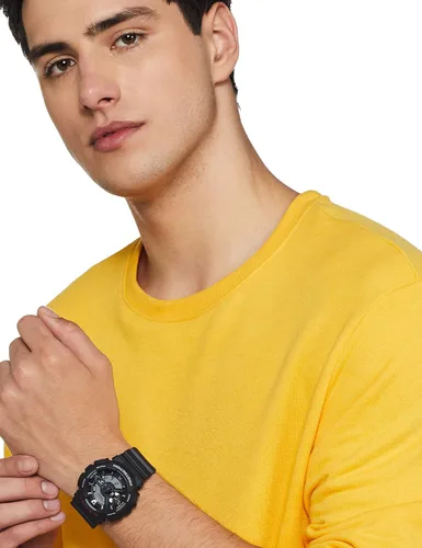 Miniatura 8 de Casio G-Shock Ana-digi Hora Mundial Negro Dial Reloj de los hombres GA110-1A Reloj