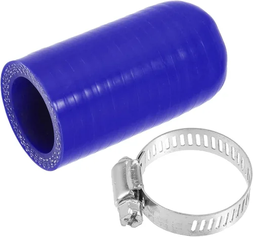 Miniatura 9 de uxcell 1 Unidades 0.236 in ID Silicona Tapa de Refrigerante con Abrazadera para Calentador de Refrigerante Bypass Vacío Agua Puerto Azul