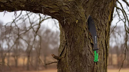 Miniatura 5 de Hooyman Machete con construcción resistente, mango ergonómico antideslizante y funda para cinturón para jardinería, gestión de tierras, bushcraft