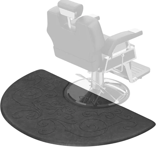 OmySalon Tapete antifatiga de salón de 5/8 pulgadas de grosor para peluquero de pie, 3 x 5 pies, tapete de peluquero mate debajo de la silla de