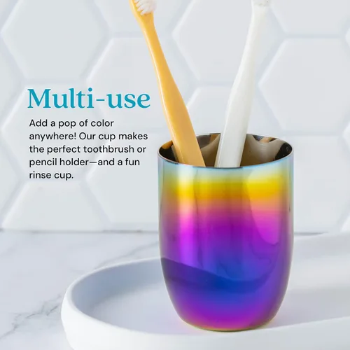 Miniatura 6 de Ahimsa - Taza de acero inoxidable para niños, diseñada por pediatras, tazas para niños pequeños con pulido premium para el entrenamiento con taza