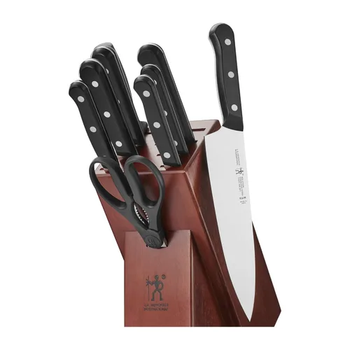 Miniatura 12 de HENCKELS Solution - Juego de 15 cuchillos ultraafilados con bloque, cuchillo de chef, cuchillo de pan, cuchillo de carne, ingeniería alemana Negro