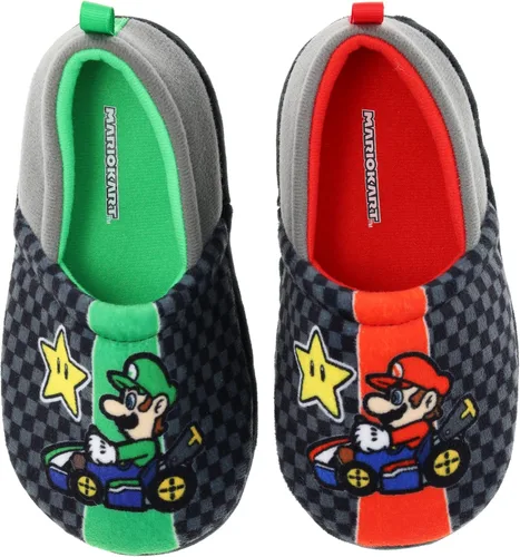 Miniatura 6 de Super Mario Pantuflas para niños Mario y Luigi Nintendo Pantuflas sin cordones