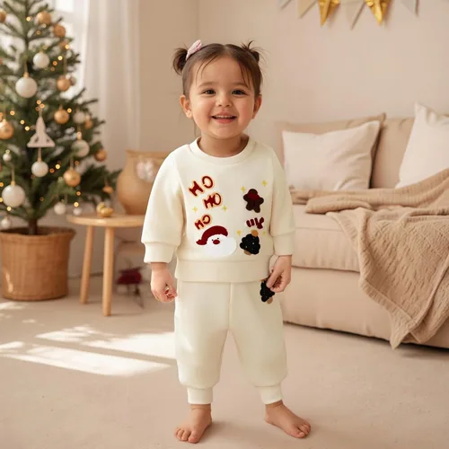 Miniatura 164 de Conjunto de camisa larga y divertida para bebé niño y niña, ropa de primera Navidad, 6, 12, 18, 24 meses, 2T