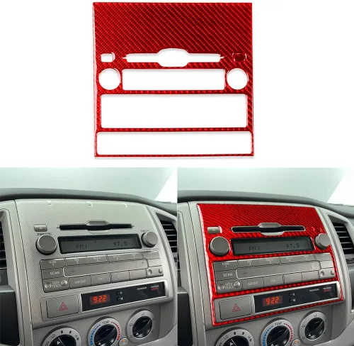 Miniatura 8 de 2 unids velocímetro coche marco ajuste medidor de aceite cubierta tacómetro calcomanía calcomanía odómetro compatible con Toyota Tacoma 2009 2010