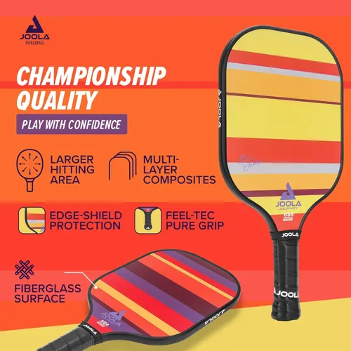 Miniatura 5 de JOOLA Pickleball Paddle Journey and Seneca – Select Fiberglass or Carbon Fiber Surface – Lightweight Paddles – Control & Power Rackets for Beginners