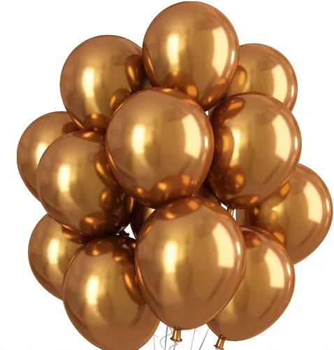 Miniatura 13 de Globos cromados verdes, 50 unidades de 10 pulgadas, globos metálicos de doble capa de color verde claro brillantes y gruesos, globos de látex