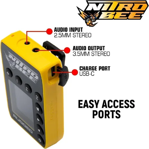 Miniatura 6 de Rugged Radios Nitro Bee (receptor de carreras, receptor de carrera)