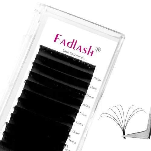 Miniatura 9 de FADLASH Extensiones de pestañas con rizo D, 0.07 mm, bandeja mixta fácil de usar, pestañas de volumen 2D-10D, autoaplicables, 15-20 mm