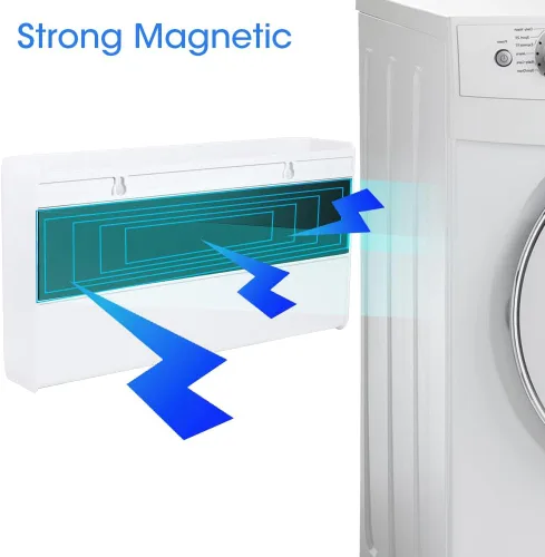 Miniatura 3 de Picowe 3 piezas de almacenamiento magnético para lavandería, caja de almacenamiento magnética para lavandería, cocina, baño, oficina, contenedor