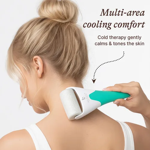 Miniatura 4 de Rodillo de hielo para rostro: suaviza líneas finas y arrugas, rodillo facial y de ojos para ojos hinchados, masajeador de cuidado de la piel, regalo