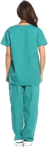 Miniatura 3 de Conjunto médico Just Love de seis bolsillos para mujer (cuello de pico y pantalón cargo)
